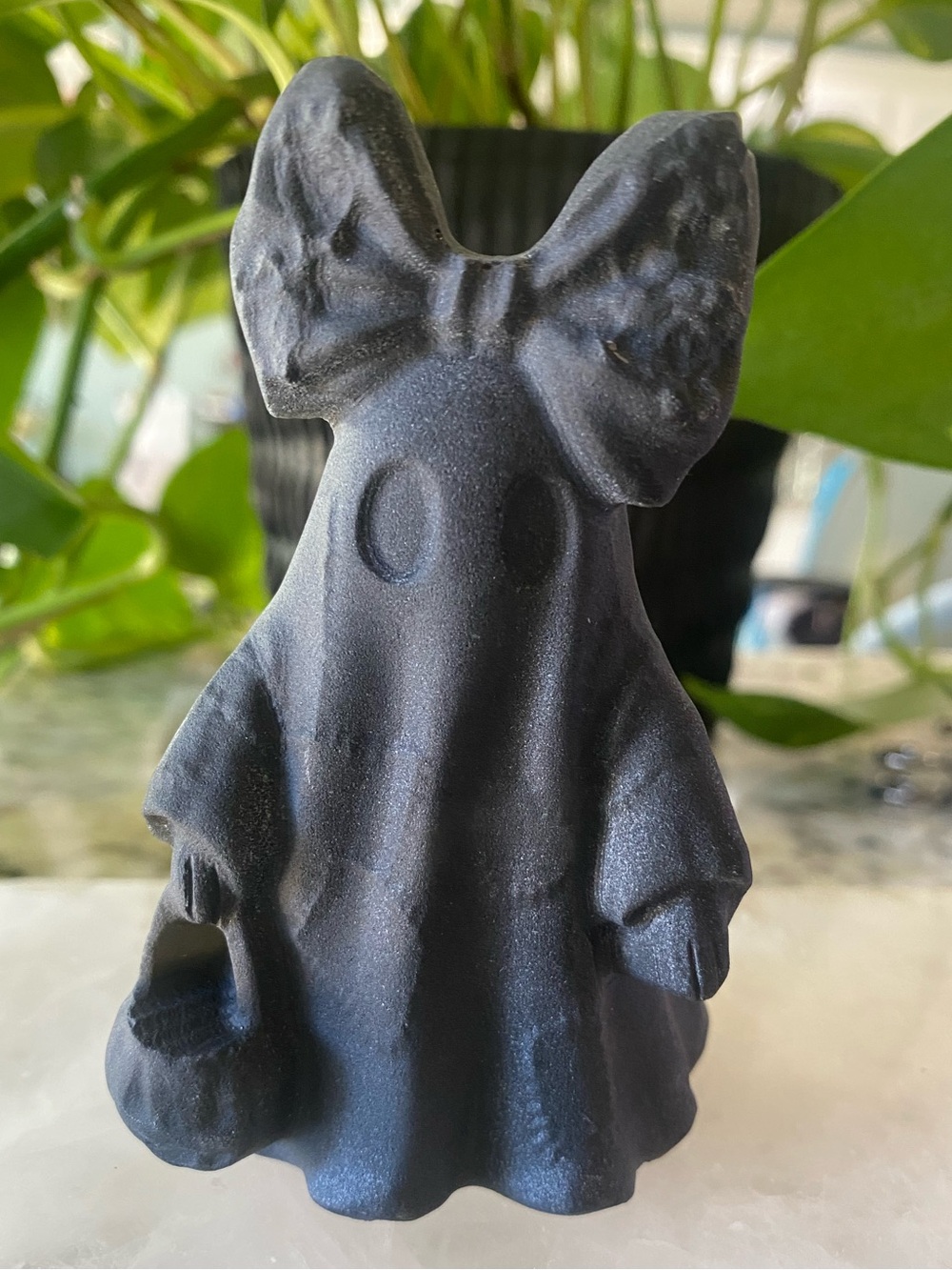 👻🎃 Black Tourmaline Ghost Trick-or-Treater 🖤